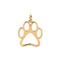 12 Pack: Charmalong™ 14K Gold-Plated Paw Charm by Bead Landing™